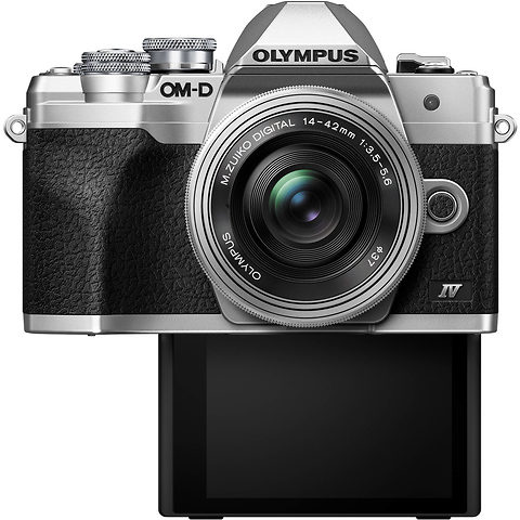 OM-D E-M10 Mark IV Mirrorless Micro Four Thirds Digital Camera with 14-42mm Lens (Silver) Image 1