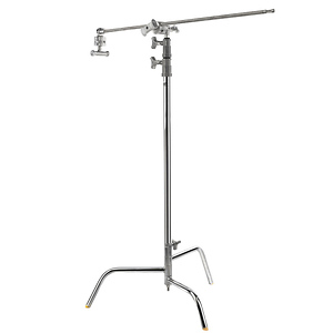 40 in. C-Stand Turtle Base Kit (Chrome, 9.8 ft.)