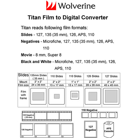 Wolverine Data F2D Titan 8-in-1 High-Definition Film to Digital Converter Image 5
