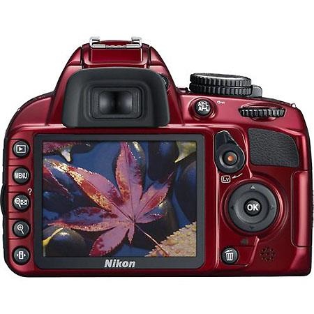 D3100 Digital SLR Camera with 18-55mm Lens - Red - Pre-Owned Image 1