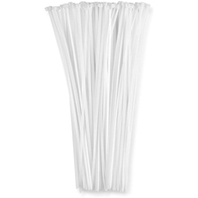 11 in. Cable Ties (White, 100 Pack) Image 0