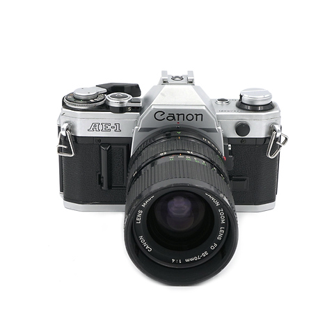 AE-1 35mm Film Camera Body Chrome w/ 35-70mm f/4 Lens - Pre-Owned Image 0