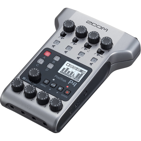 PodTrak P4 Portable Multitrack Podcast Recorder Image 2