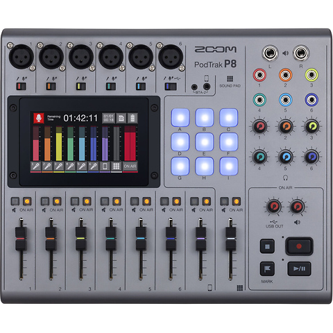 PodTrak P8 Portable Multitrack Podcast Recorder Image 1