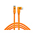 TetherPro USB-C to USB-C Right Angle Cable (15 ft., Orange)