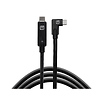 TetherPro USB-C to USB-C Right Angle Cable (15 ft., Black) Thumbnail 0
