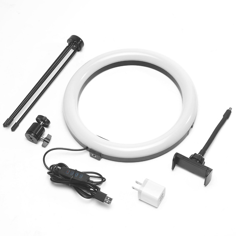 10 in. Tri-Color LED Ring Light Kit Image 4