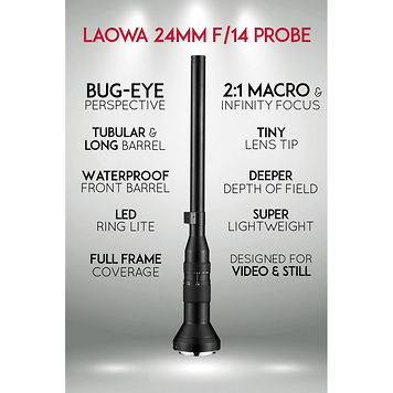 Laowa 24mm f/14 Probe Lens for Sony E