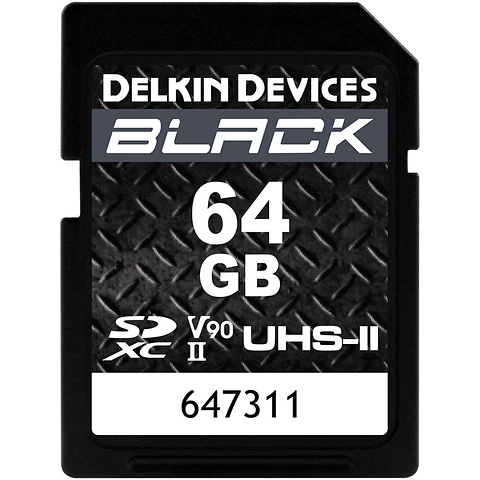 64GB BLACK UHS-II SDXC Memory Card - FREE with Qualifying Purchase Image 0