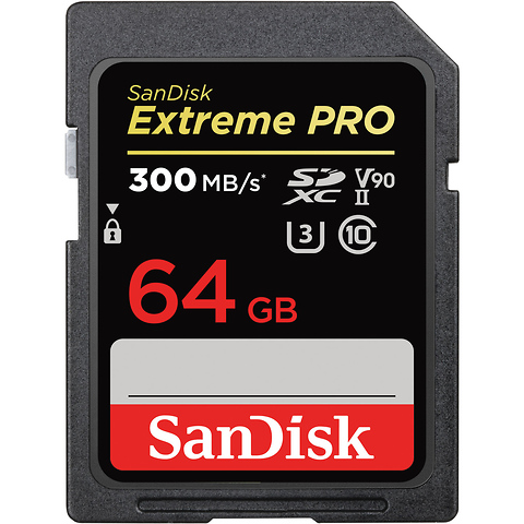 64GB Extreme PRO UHS-II SDXC Memory Card Image 0