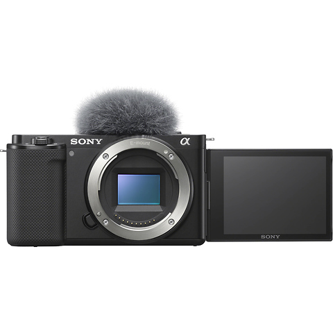 Alpha ZV-E10 Mirrorless Digital Camera Body (Black) with Sony Vlogger Microphone (ECM-G1) Image 7