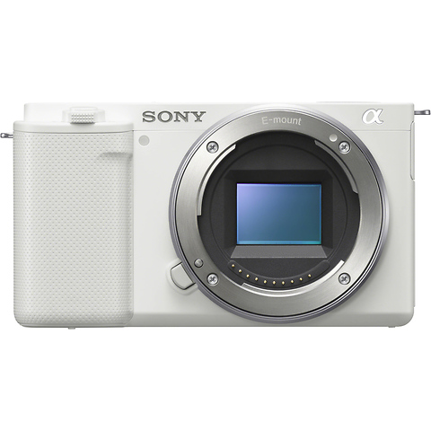 Alpha ZV-E10 Mirrorless Digital Camera Body (White) with Vlogger Accessory Kit Image 1