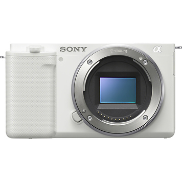 Alpha ZV-E10 Mirrorless Digital Camera Body (White) with Vlogger Accessory Kit