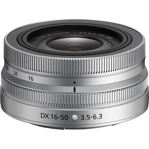 NIKKOR Z DX 16-50mm f/3.5-6.3 VR Lens (Silver) Image 0