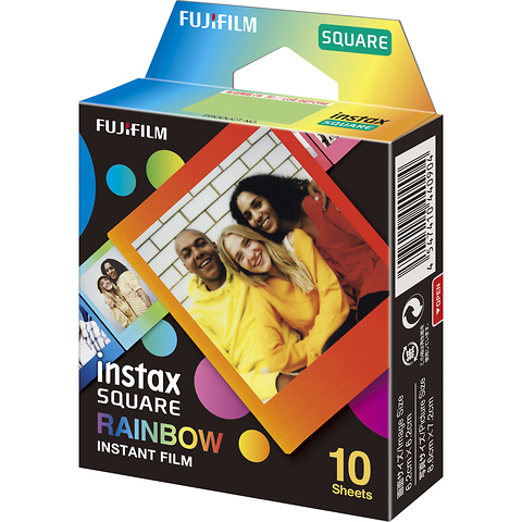 INSTAX SQUARE Rainbow Instant Film (10 Exposures) Image 0