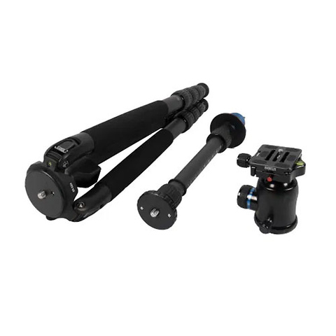 SR-3204 Carbon Fiber Tripod with SR-66 Center Column and K-30X Ballhead Kit Image 1