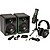 Creator Bundle 3 in. Multimedia Monitors, USB Microphone, and Headphones