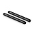 15mm Aluminum Rod (Pair, Black, 8 in.)