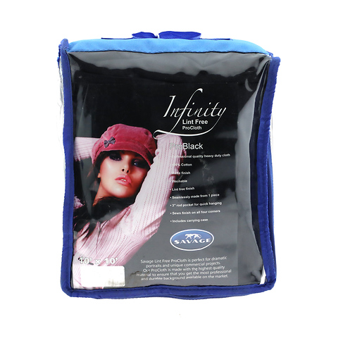 10x10 Black Pro Lint Free Cloth - Pre-Owned Image 0