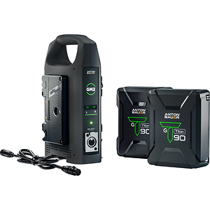 Titon 90 2-Battery and Charger Travel Kit (Gold Mount)