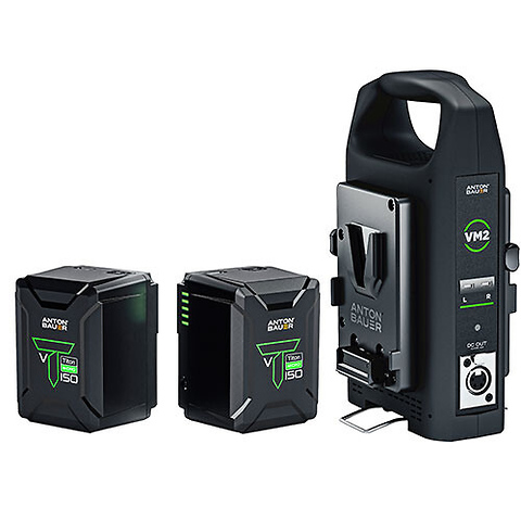 Titon Micro 150 V-Mount Two-Battery Kit with VM2 Charger Image 0