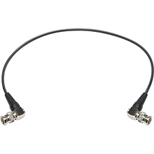 18 in. Mini-RG59 12G-SDI/4K UHD Right-Angle BNC to Right-Angle BNC Cable Image 0