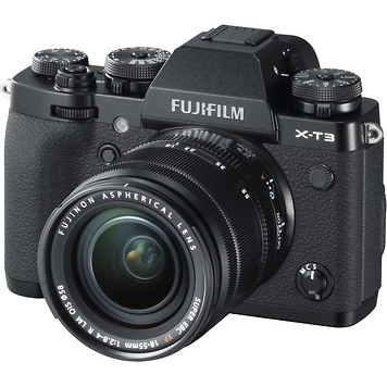X-T3 Mirrorless Digital Camera with 18-55mm Lens (Black)