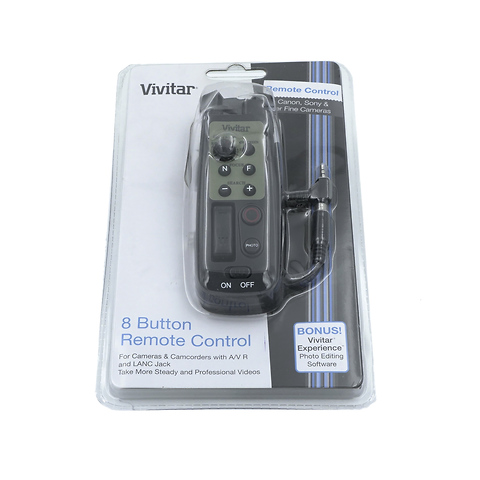 8 Button Remote Control for Cameras/Camcorders with A/V R and LANC Jack - Pre-Owned Image 0