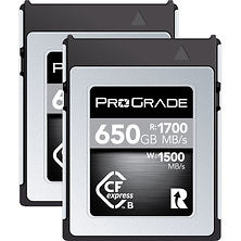 650GB CFexpress 2.0 Type B Cobalt Memory Card (2-Pack) Image 0