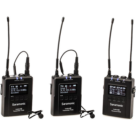 UWMIC9S KIT2 2-Person Camera-Mount Wireless Omni Lavalier Microphone System (514 to 596 MHz) Image 0
