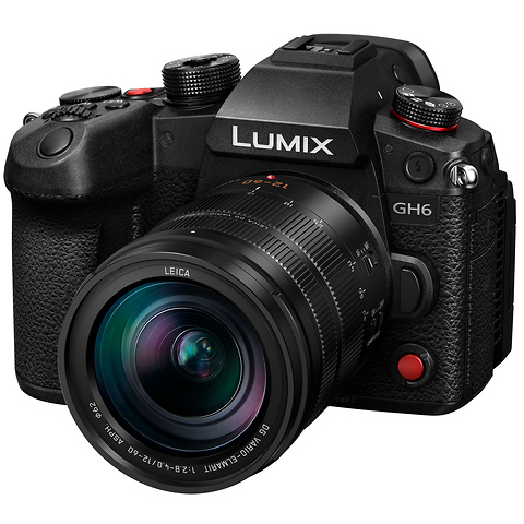Lumix DC-GH6 Mirrorless Micro Four Thirds Digital Camera with 12-60mm Lens, 9mm f/1.7 Lens, and DMW-BLK22 Battery Image 1