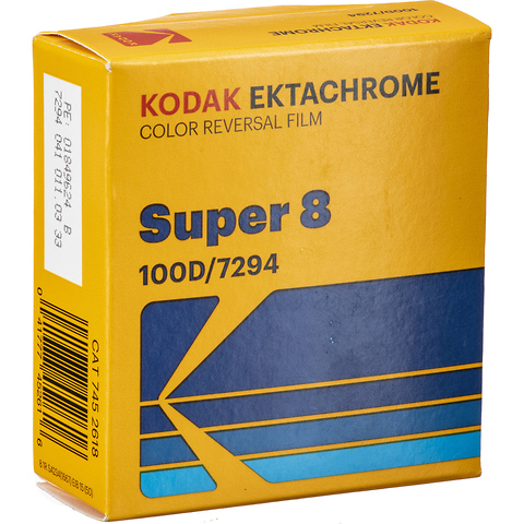 Kodak Ektachrome 100D Color Transparency Film #7294 (Super 8