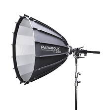 35D Deep Reflector with Focus Mount Pro and Cage Mount Strobe Adapter for Bowens Image 0