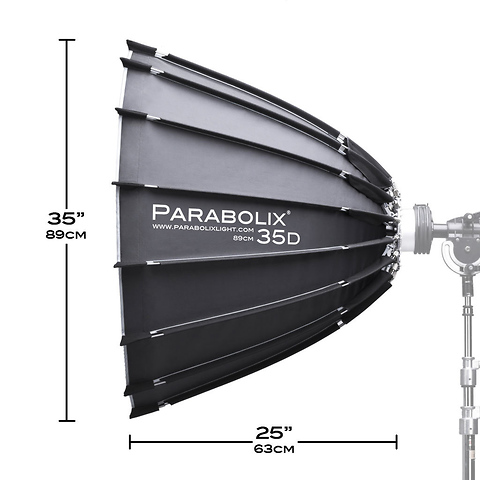 35D Deep Reflector with Focus Mount Pro and Indirect Cage Mount for Broncolor Standard Strobes Image 1