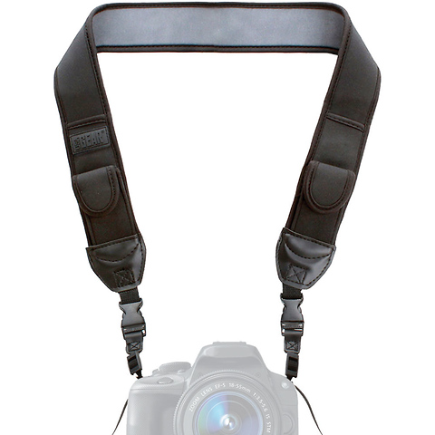 USA Gear Camera Strap with Adjustable Anti-Slip Neoprene Cushion and Storage Pockets Image 1