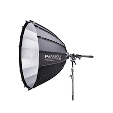 45 in. Deep Parabolic Reflector with Focus Mount Pro and Cage Mount Strobe Adapter for Bowens Image 0