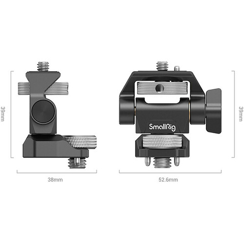 Swivel and Tilt Adjustable Monitor Mount with ARRI-Style Mount Image 2