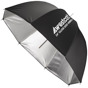 24 in. Deep Silver Bounce Umbrella