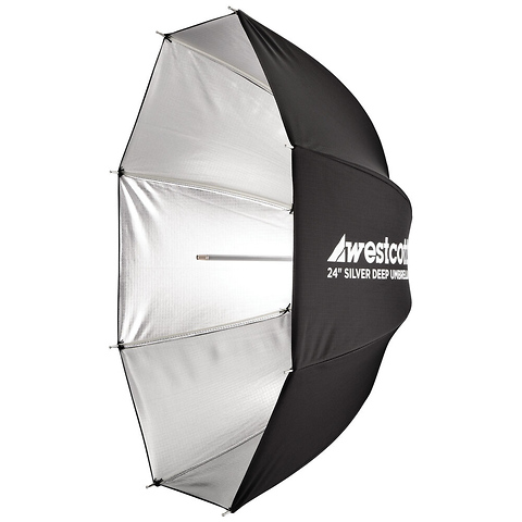 24 in. Deep Silver Bounce Umbrella Image 2