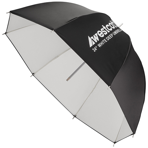 24 in. Deep White Bounce Umbrella Image 0