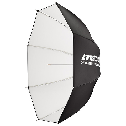 24 in. Deep White Bounce Umbrella Image 2