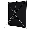 8 x 8 ft. X-Drop Fabric Backdrop Kit (Rich Black) Thumbnail 3