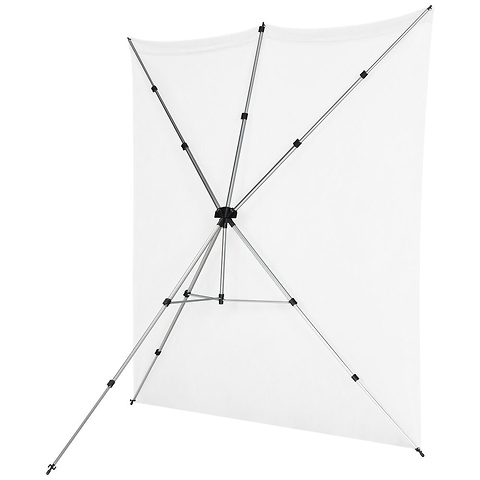 8 x 8 ft. X-Drop Pro Water-Resistant Backdrop Kit (High-Key White) Image 3
