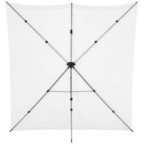 8 x 8 ft. X-Drop Pro Water-Resistant Backdrop Kit (High-Key White) Image 4