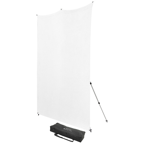 8 x 8 ft. X-Drop Pro Water-Resistant Backdrop Kit (High-Key White) Image 1
