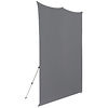 8 x 8 ft. X-Drop Fabric Backdrop Kit (Neutral Gray) Thumbnail 2
