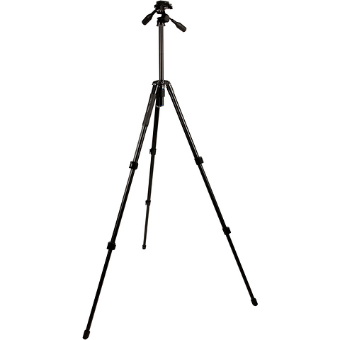 Pro AL-523-3W Aluminum 3-Section Tripod with Arca-Type 3-Way Pan-Tilt Head Image 2