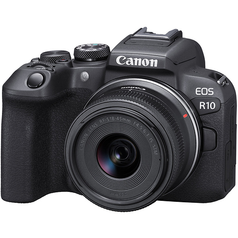 EOS R10 Mirrorless Digital Camera with 18-45mm Lens Content Creator Kit Image 1