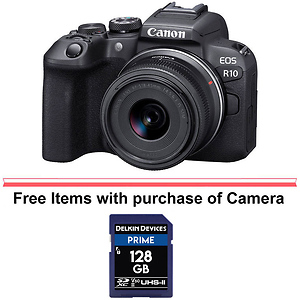 EOS R10 Mirrorless Digital Camera with 18-45mm Lens