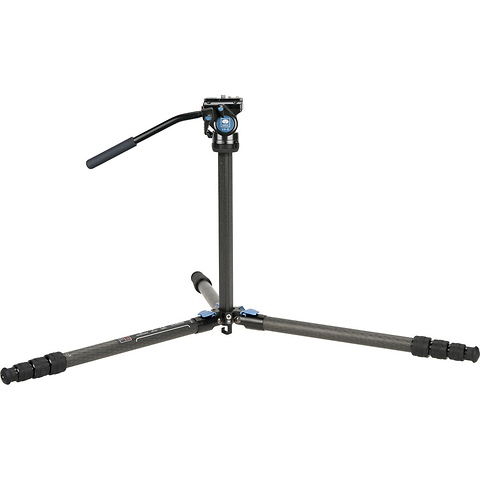 Standard Series 4-Section Carbon Fiber Tripod Kit with Ultracompact Video Head Image 3